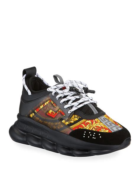 prezzo chain sneakers versace|men's versace sneakers for sale.